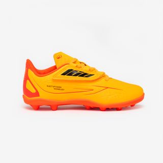 Botas de fútbol 160 EASY MG naranja niño