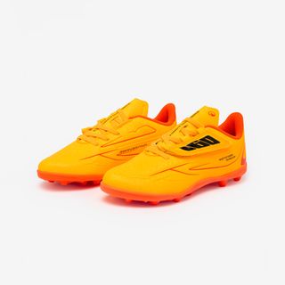 Botas de fútbol 160 EASY MG naranja niño