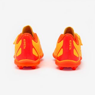 Botas de fútbol 160 EASY MG naranja niño