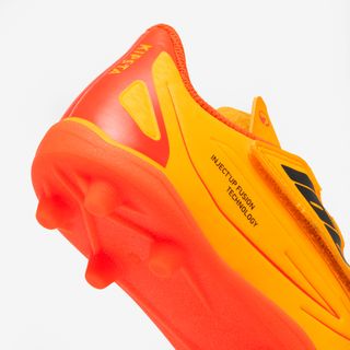 Botas de fútbol 160 EASY MG naranja niño