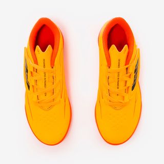 Botas de fútbol 160 EASY MG naranja niño