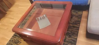 Mesa de centro madera de cerezo maciza