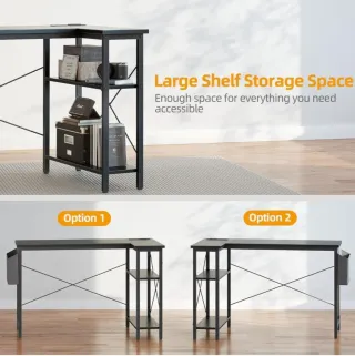 Mesa de esquina BERXEVUE L-shape