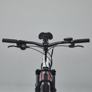 Bicicleta eléctrica MTB Rockrider E-ST 100 Blanco Rojo