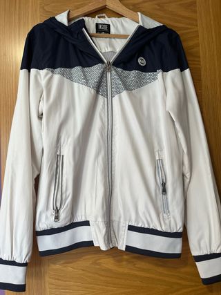 Parka Inside Talla L Blanca y Azul