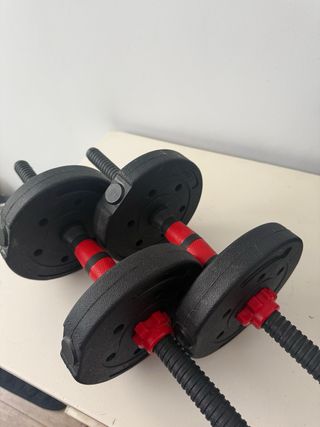 40 KG Mancuernas/pesas ajustables con discos