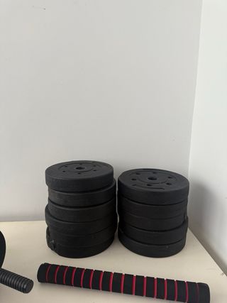 40 KG Mancuernas/pesas ajustables con discos