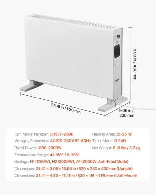 Riscaldatore a Pannello per Ambiente Riscaldatore
