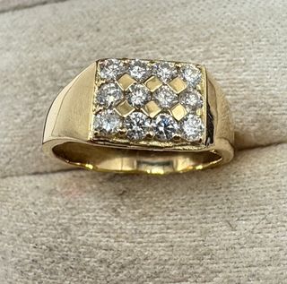 Anillo Oro 18kt Diamantes