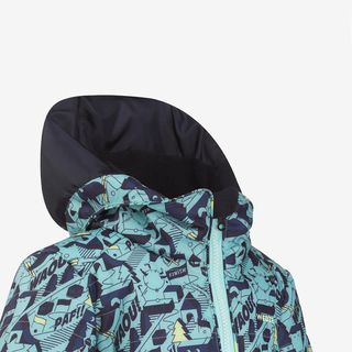 Chaqueta de esquí acolchada con cremallera fácil Niños,