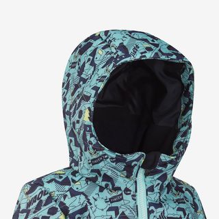 Chaqueta de esquí acolchada con cremallera fácil Niños,