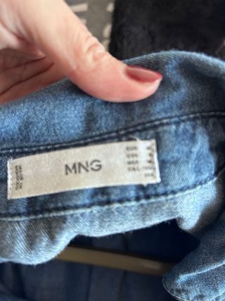 Vestido vaquero Mango manga larga