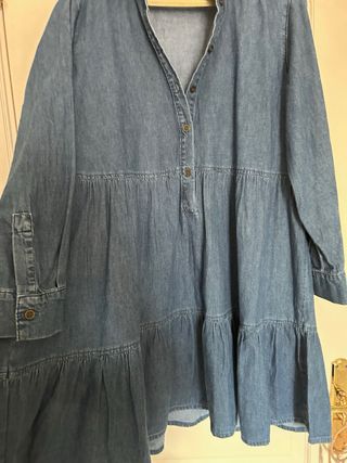 Vestido vaquero Mango manga larga