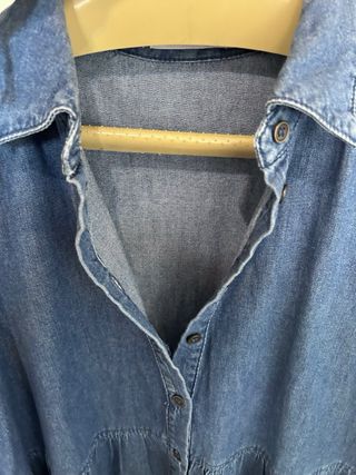 Vestido vaquero Mango manga larga