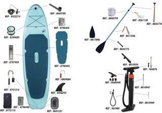 Tabla paddle surf hinchable 100 10'6 1-2 Personas (Hasta