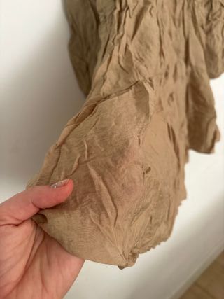 Vestido largo beige/marrón