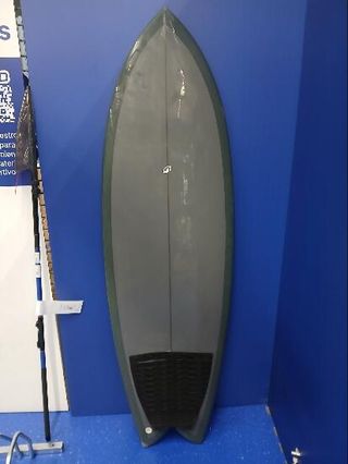 Tabla Surf Fish Verde Oscuro 5'8 Cajetines Futures Sin