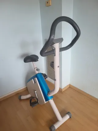 Bicicleta Estática Domyos Azul y Gris