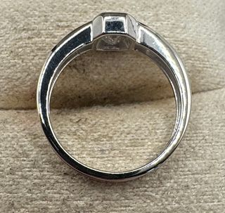 Anillo Oro 18kt Diamantes Talla Esmeralda