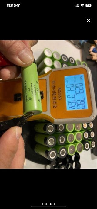 10 baterias panasonic NCR18650GA verde