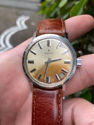 Orologio Zenith Vintage Pelle Marrone