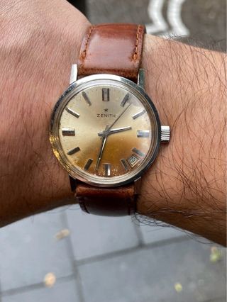 Orologio Zenith Vintage Pelle Marrone