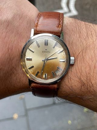 Orologio Zenith Vintage Pelle Marrone