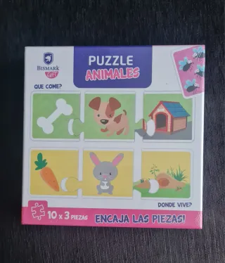 Puzzle Bismark Animales 10x3 Piezas