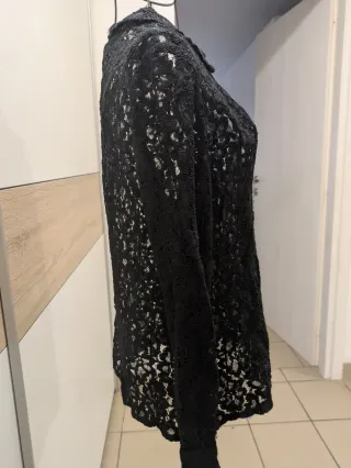 Elegante Camicia in Pizzo Nero Promod – Taglia S/M