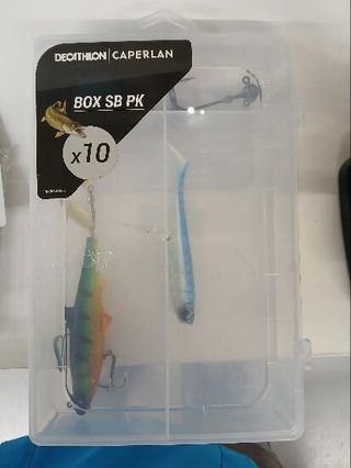 Kit Caja Señuelos Pesca Spinning Lucio BOXSB PK