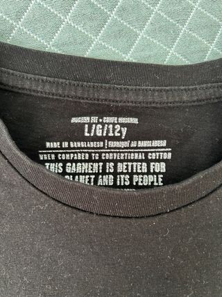 T-shirt preta Volcom 12 anos