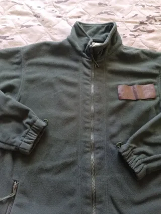 Chaqueta polar militar - color verde (talla 1)