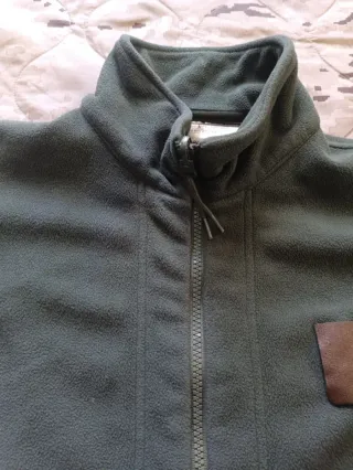 Chaqueta polar militar - color verde (talla 1)