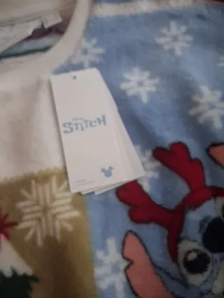 Pijama Polar Mujer Lilo y Stitch Nuevo