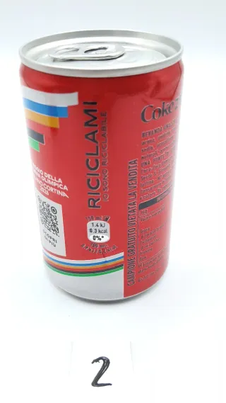 2 Lattine Coca Cola 2026 Olimpiadi. Nuove. Milano