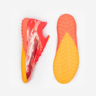 Botas de fútbol niño con cordones CLR TURF red storm