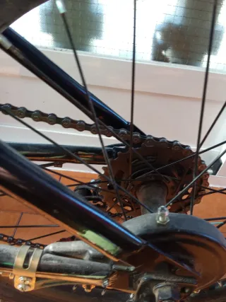 Bicicleta de Montaña y Negra y verde