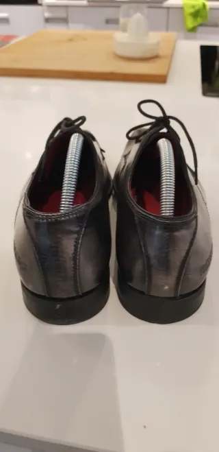 Zapatos de vestir T42/UK8 negros y grises