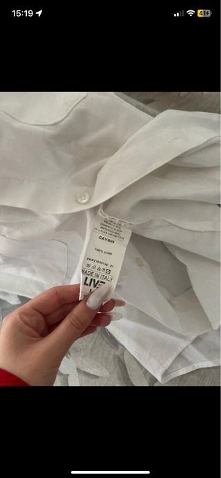 Camicia Lino Bianca Uomo