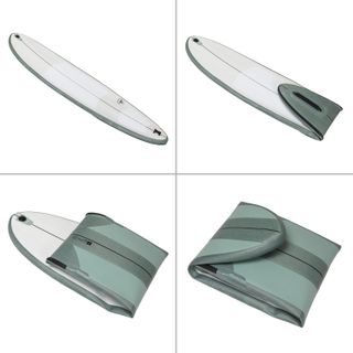 Tabla surf hinchable compacta 7'6" 80L Peso <95kg Nivel