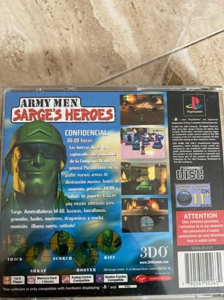 Army Men Sarge's Heroes PS1
