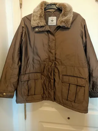 Chaqueta Maryland Marrón con Forro Animal Print