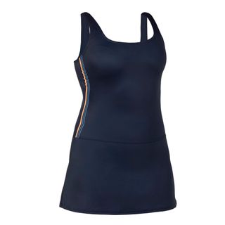 Bañador Mujer Natación Falda Azul marino Heva 100.