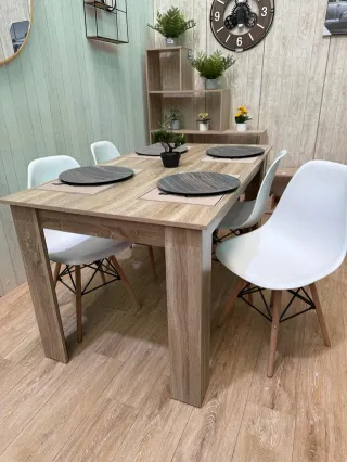 Conjunto comedor blanco