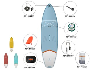 Tabla paddle surf hinchable Itiwit 11" azul 335x86x15 CM