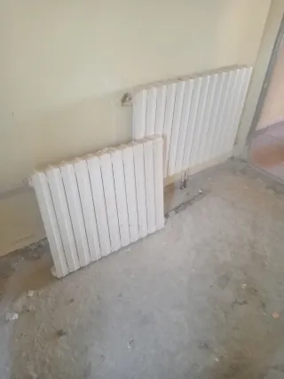 Radiadores de hierro fundido blancos