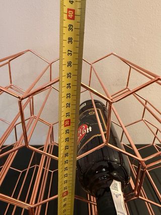 3 Botelleros Hexagonales Cobre