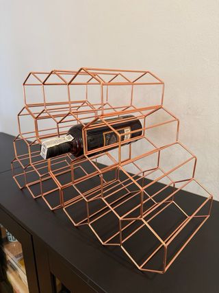 3 Botelleros Hexagonales Cobre