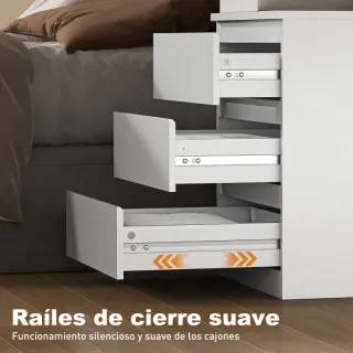 Cómoda 3 Cajones Blanca 45x40x52,8 cm