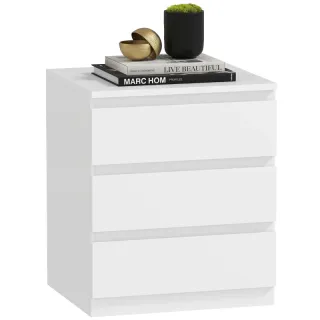 Cómoda 3 Cajones Blanca 45x40x52,8 cm
